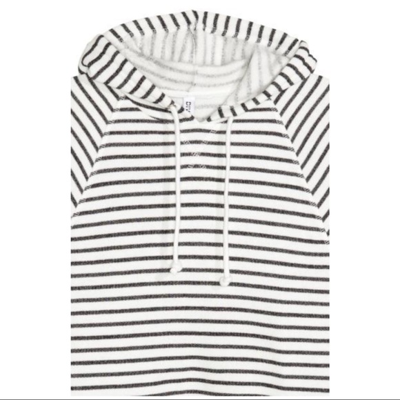 Cropped Striped Hoodie (size M) - Picture 3 of 8